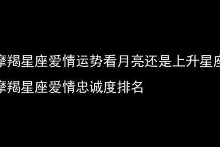 十一月摩羯星座爱情运势