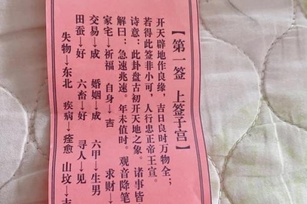 观音灵签第六十六签解