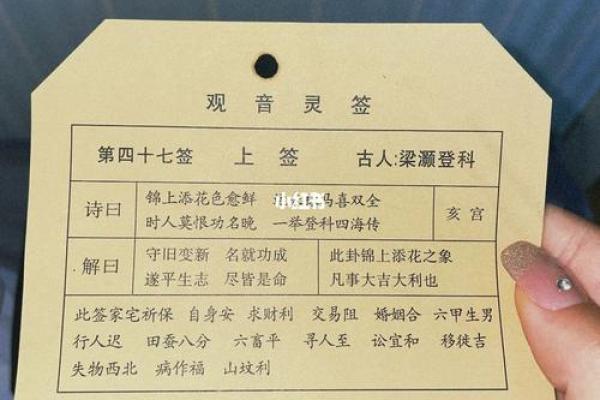 观音灵签五十一病还原