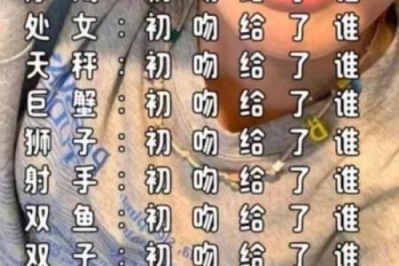 十二星座女生把初吻给了哪个星座男生