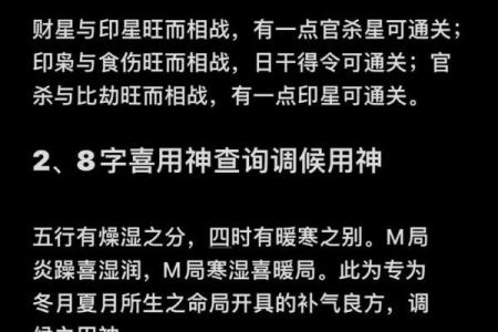 八字喜用神是什么意思