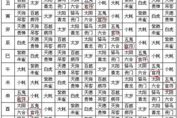 八字所有神煞解释