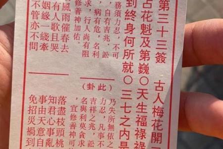 佛祖灵签36签什么预示